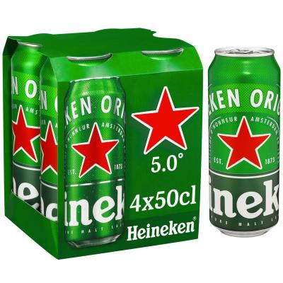 HEINEKEN  bi&egrave;re blonde en canettes 4x50cl 