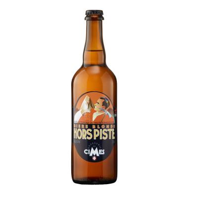 BRASSERIE DES CIMES Bi&egrave;re Blonde Artisanale Haute Fermentation Hors Piste 6,5%  - La Bouteille