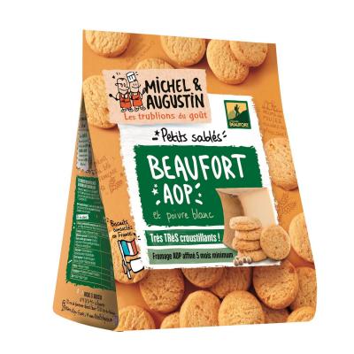 MICHEL ET AUGUSTIN Sabl&eacute;s Beaufort AOP et poivre blanc,  (100 g)