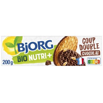 BJORG Biscuits Chocolat Noir Bio  - La Boite De 20 Biscuits - 200 G