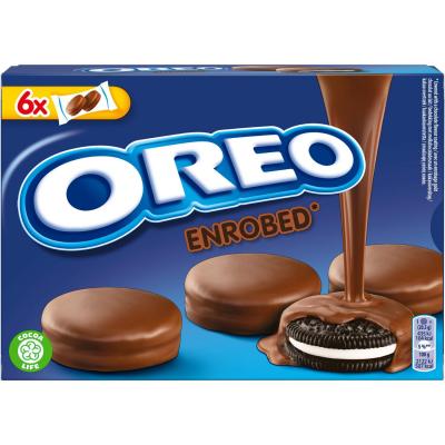 Biscuits enrob&eacute;s au chocolat au lait, fourr&eacute;s go&ucirc;t vanille