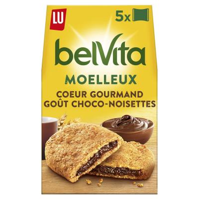 BELVITA  Petit d&eacute;jeuner coeur gourmand choco-noisette, Lu (250 g)