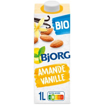 BJORG Boisson V&eacute;g&eacute;tale &Agrave; L'amande Vanille Bio  - La Brique De 1 L