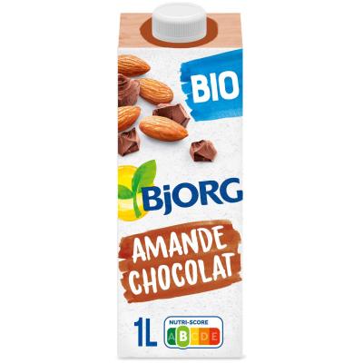 BJORG Boisson V&eacute;g&eacute;tale Lait D'amande Chocolat Bio  - La Brique De 1 L