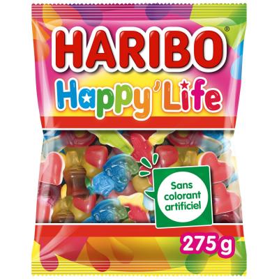 HARIBO  Bonbons Happy Life - Confiserie Assortie 275G - Lot de 6