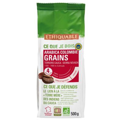 ETHIQUABLE  Caf&eacute; en grains Colombie Bio - 500g