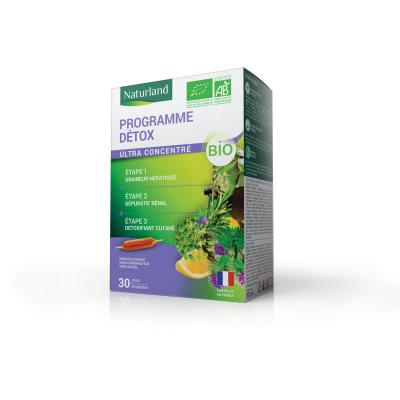 NATURLAND  Programme D&eacute;tox Bio 30 Ampoules