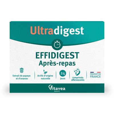 VITAVEA  Ultradigest Effidigest Apr&egrave;s-Repas 24 Comprim&eacute;s Effervescents