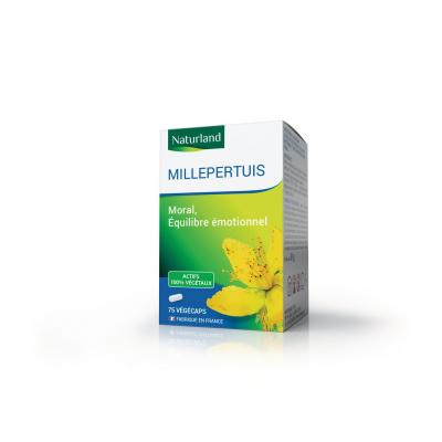 NATURLAND Millepertuis, Moral et Equilibre &eacute;motionnel 75 v&eacute;g&eacute;caps