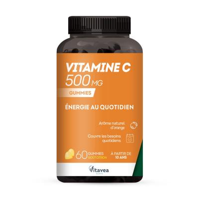 VITAVEA SANTE Vitamine C 500 mg 40 gummies Energie au quotidien VitaveaSant&eacute;