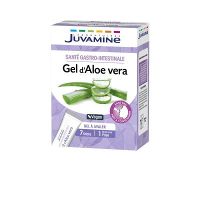 JUVAMINE Gel d'Aloe Vera 7 Sticks A Avaler Sant&eacute; Gastro-Intestinale 