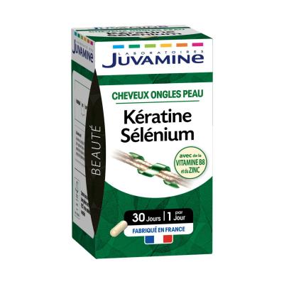 JUVAMINE  K&eacute;ratine S&eacute;l&eacute;nium Beaut&eacute; 30 G&eacute;lules - Pot 30 g&eacute;lules