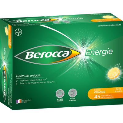BEROCCA  &Eacute;nergie Go&ucirc;t Orange 45 Comprim&eacute;s Effervescents