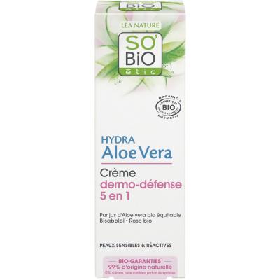 LEA NATURE SO BIO ETIC Cr&egrave;me Bio "Dermo D&eacute;fense" Peau Sensible R&eacute;active - SO'BiO &eacute;tic