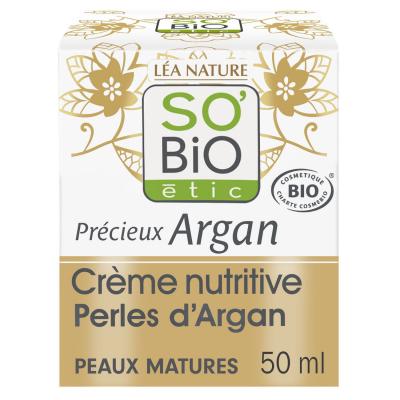SO BIO ETIC Cr&egrave;me Nutritive Peaux Matures Jour Pr&eacute;cieux Argan Bio So'bio Etic - Le Pot De 50 Ml