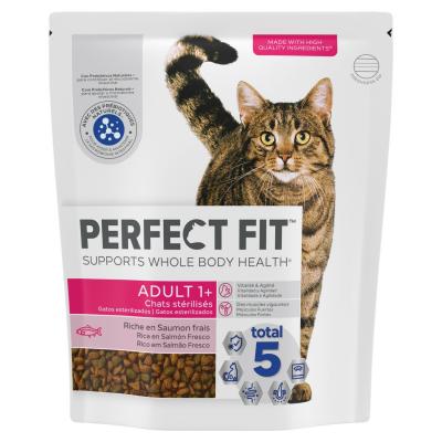 PERFECT FIT  Sterilis&eacute; Adult 1+ Riche en saumon - lot % : 5 x 1,4 kg