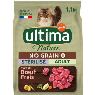 AFFINITY ULTIMA ULTIMA Croquettes au boeuf pour chats st&eacute;rilis&eacute;s adulte - 1.1 kg