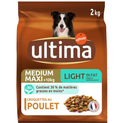ULTIMA Croquettes au poulet pour chien moyen maxi +10 kg