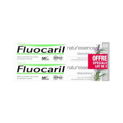 FLUOCARIL  Natur'Essence Pack de Pasta Dental Blanqueadora 2x75ml
