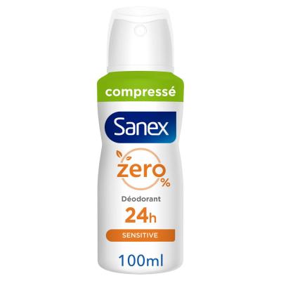 SANEX D&eacute;odorant 24 h Compress&eacute; peaux sensibles