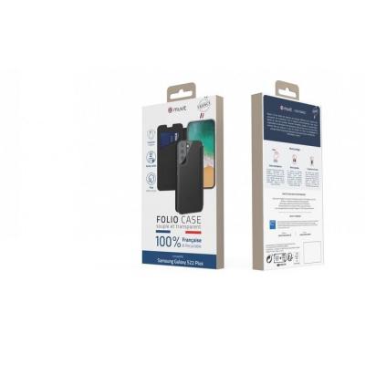 MUVIT  pour france folio coque transparent samsung galaxy s22 plus