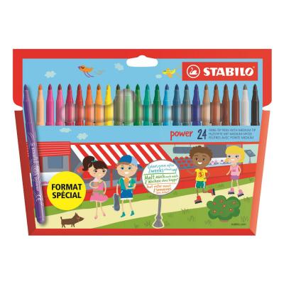 STABILO Pochette de 24 feutres Power -  - Format sp&eacute;cial - Assortis