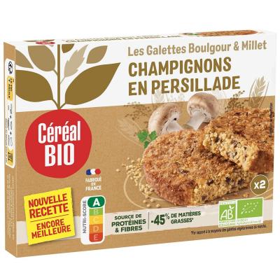 CEREAL BIO Galette millet & boulghour aux champignons bio