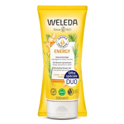WELEDA Gel Douche 400ml Aroma Shower Energy Tous Types de Peaux 