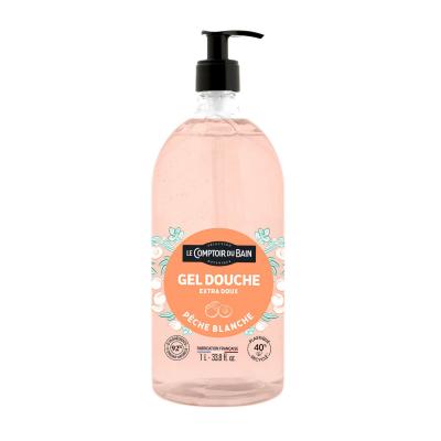 LE COMPTOIR DU BAIN Gel Douche Extra Doux &Agrave; La P&ecirc;che Blanche  - Le Flacon De 1l