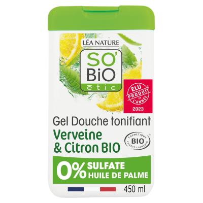 LEA NATURE SO BIO ETIC L&Eacute;A NATURE SO BiO &eacute;tic - Gel douche tonifiant, Verveine et Citron Bio 450 ml