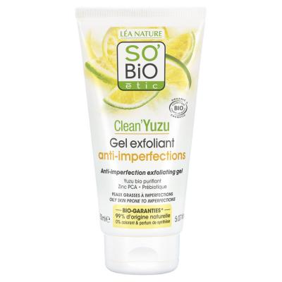 LEA NATURE SO BIO ETIC Gel Exfoliant Anti-imperfections Clean'Yuzu Bio - SO'BiO &eacute;tic