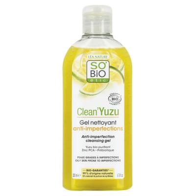 LEA NATURE SO BIO ETIC So'Bio &Eacute;tic Clean'Yuzu Gel Nettoyant Anti-Imperfections Bio 200ml