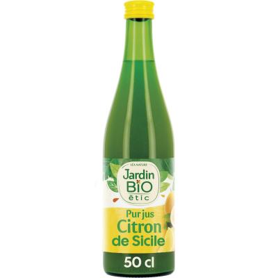 LEA NATURE JARDIN BIO Jus De Citron Bio Jardin Bio Etic - La Bouteille De 50cl