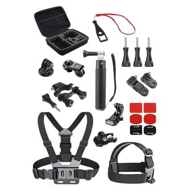  Kit complet de 23 accessoires universel pour cam&eacute;ra sport - SPACBOX23
