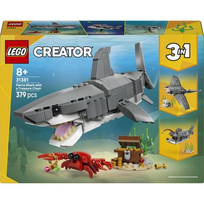 LEGO Creator 3-en-1 31381 Le redoutable requin et le coffre au tr&eacute;sor