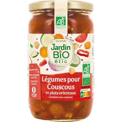 LEA NATURE JARDIN BIO L&eacute;gumes Pour Couscous Bio Jardin Bio Etic - Le Bocal De 660g