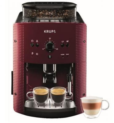 KRUPS Machine &agrave; expresso &agrave; broyeur Rouge EA810770 