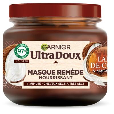 GARNIER  Ultra Doux Masque Rem&egrave;de Assouplissant lait de coco 340 ml