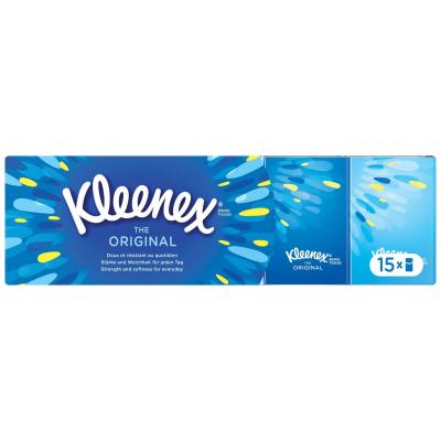 KLEENEX MOUCHOIRS  Original Mini &Eacute;tuis, 15 unit&eacute;s