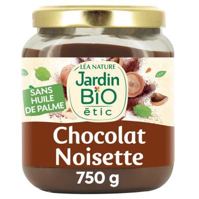 P&acirc;te &Agrave; Tartiner Chocolat Noisette Bio Jardin Bio Etic - Le Pot De 750g