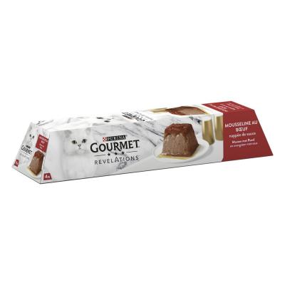 GOURMET Purina  Revelations mousseline au boeuf pour chat (57 gr) 6 lots (24 x 57 g)