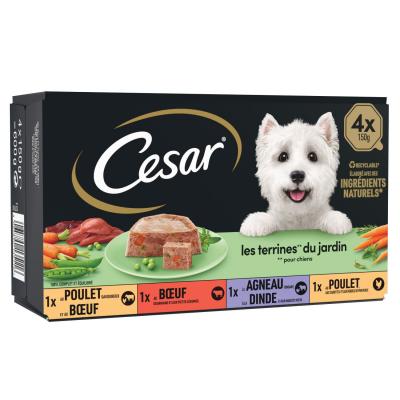 CESAR  Classics S&eacute;lection en terrine - terrines du jardin (8 x 150 g)