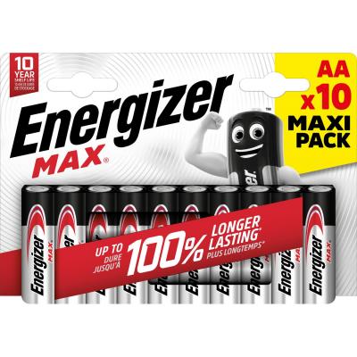 ENERGIZER Pile Alcalines  Max Aa/lr6 X10  - Le Lot De 10 Piles