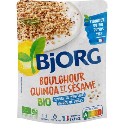 BJORG Plat Cuisin&eacute; Boulghour Quinoa S&eacute;same Bio  - Le Sachet De 250 G