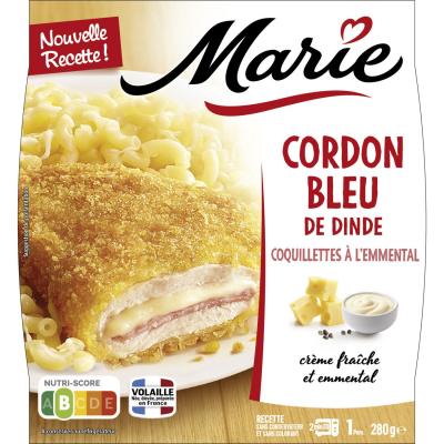 MARIE Cordon bleu coquillette au fromage,  Frais (280 g)