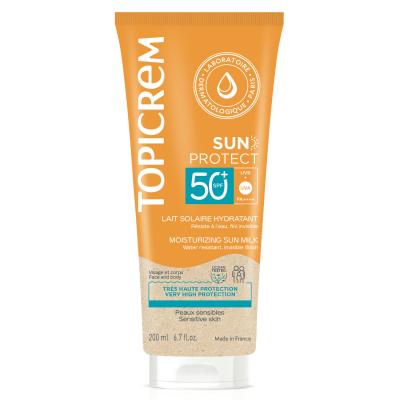 TOPICREM Protection Solaire Lait Solaire Hydratant Sun Protect Spf50+  - Le Flacon De 200ml
