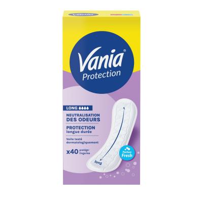 VANIA  Prot&eacute;g&eacute;-Slips Protection Long Fresh X40 - Bo&icirc;te 40 Prot&egrave;ge-Slips