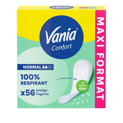 VANIA  Prot&eacute;g&eacute;-Slips Confort Aloe Vera X56 - Bo&icirc;te 56 prot&egrave;ge-lingeries