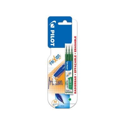 PILOT  - FriXion Ball - Set de 3 recharges - Vert - Pointe Moyenne