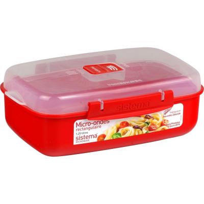 SISTEMA  r&eacute;cipient rectangulaire micro-ondes a clips - 1,25l